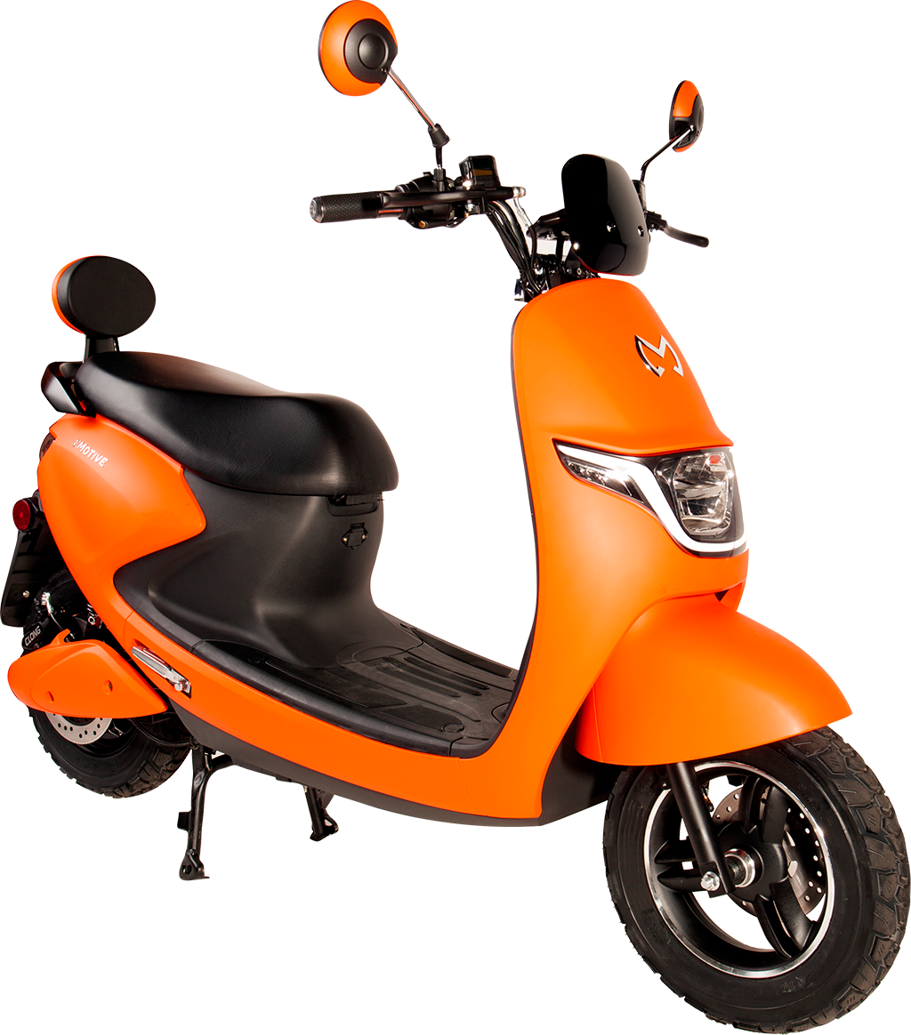 Orange Electric Scooter PNG Image