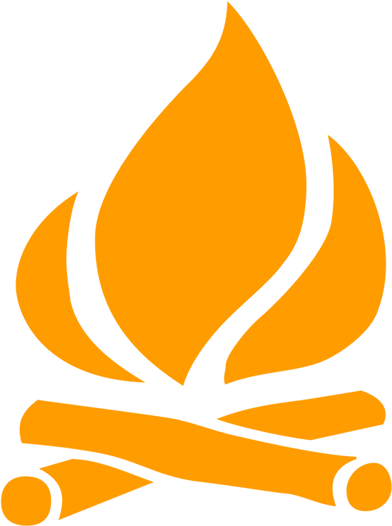 Orange Flame Vector Graphic PNG Image