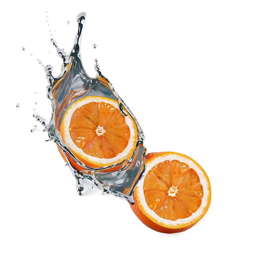 Orange Fruit Splash Png 05032024 PNG Image