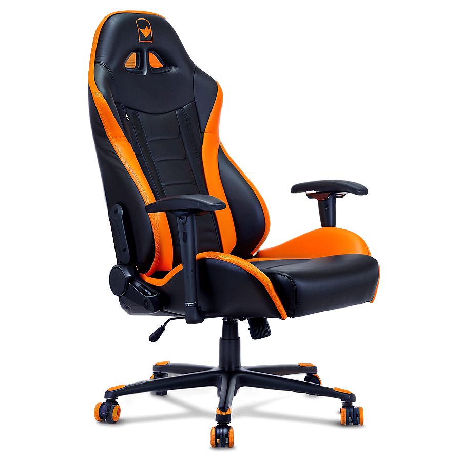 Orange Gaming Chair Png Kwj PNG Image