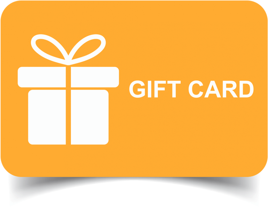 Orange Gift Card Design PNG Image