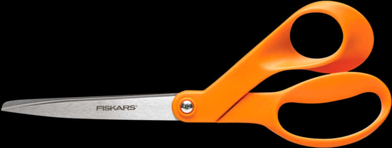 Orange Handled Fiskars Scissors PNG Image