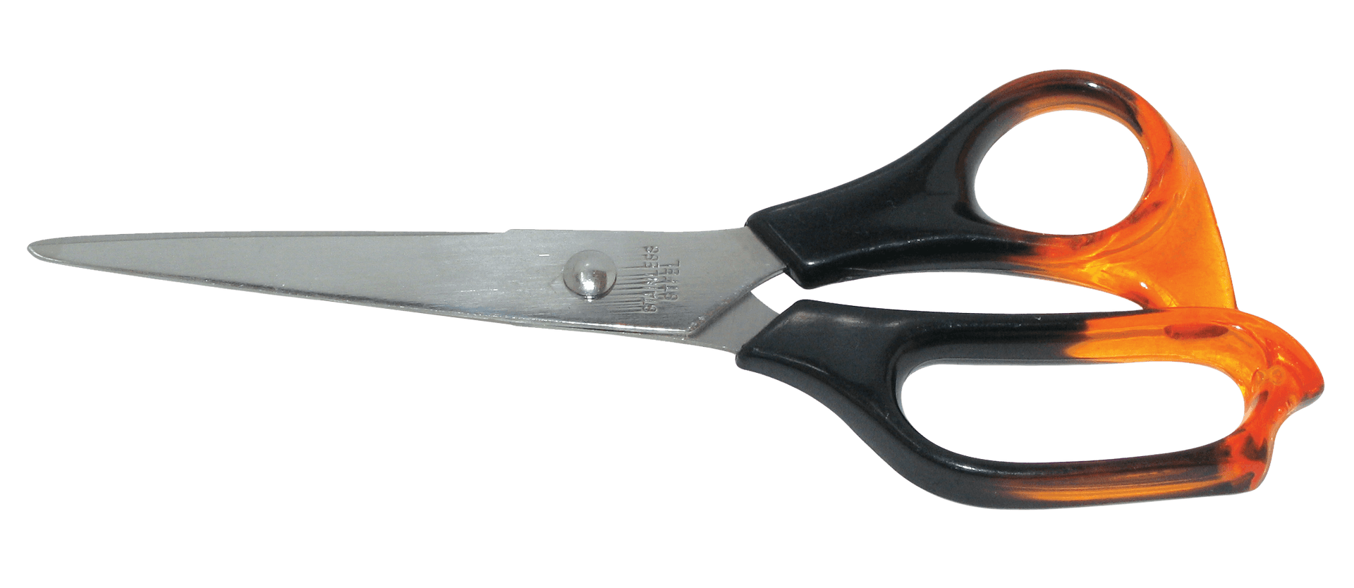 Orange Handled Scissors PNG Image