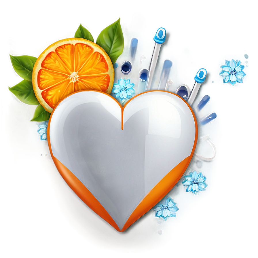 Orange Heart Emoji Png Graphic 05042024 PNG Image