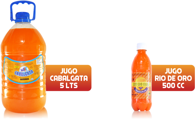 Orange Juice Bottles Different Sizes PNG Image