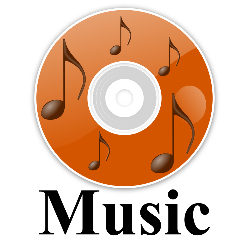 Orange Music Disc Icon PNG Image