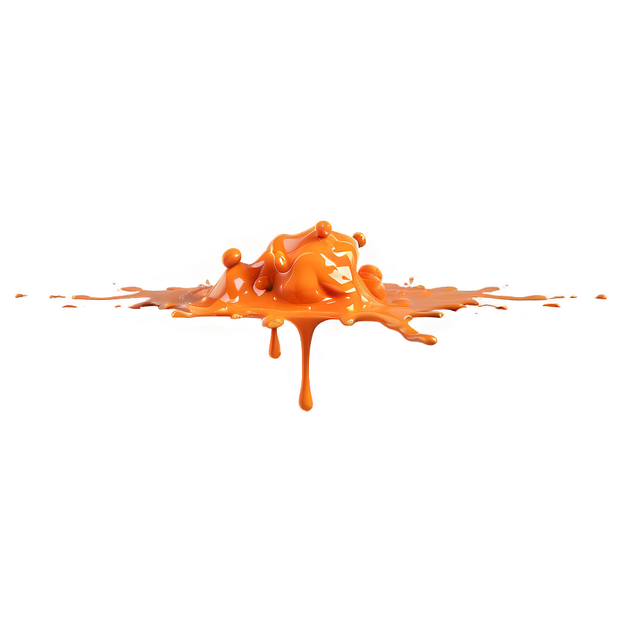 Orange Paint Splash Png Qly60 PNG Image