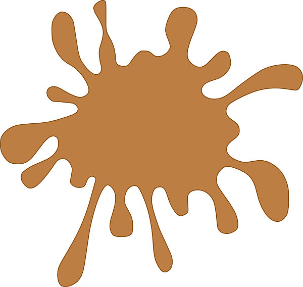 Orange Paint Splatter Graphic PNG Image