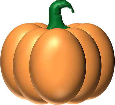 Orange Pumpkin Illustration PNG Image