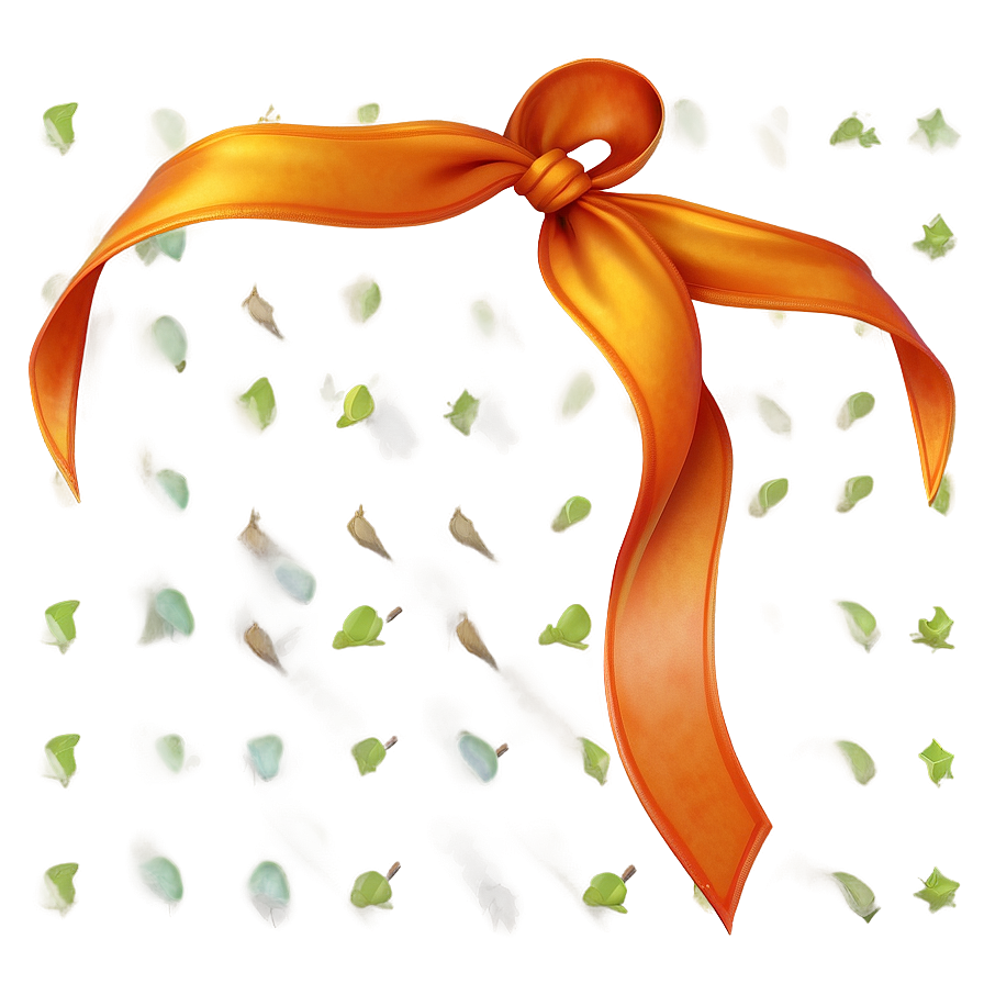 Orange Ribbon Curl Png 84 PNG Image