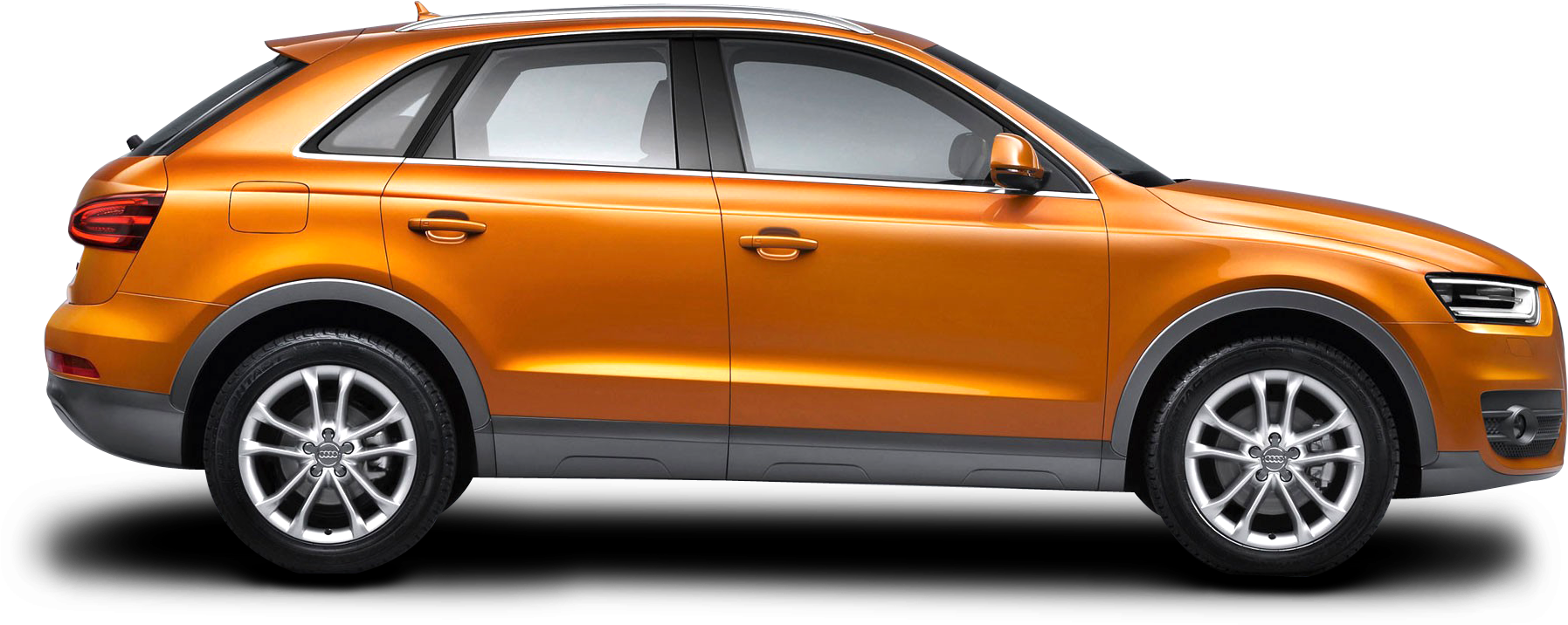 Orange S U V Car Side View H D PNG Image