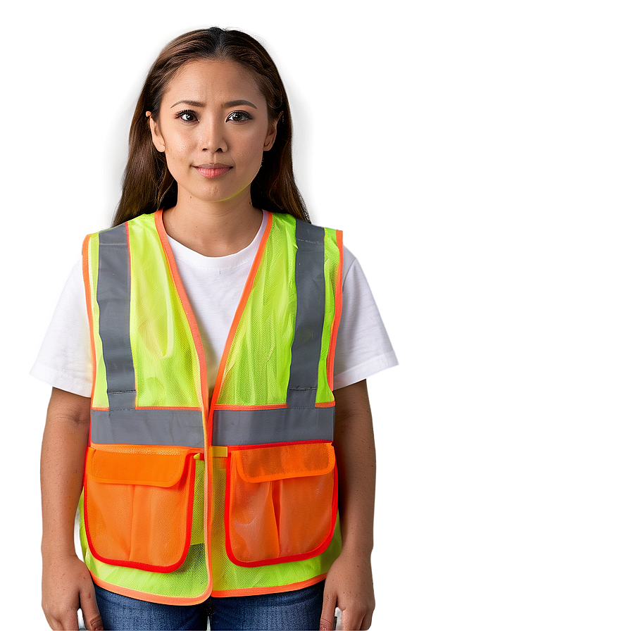 Orange Safety Vest Png Kne28 PNG Image