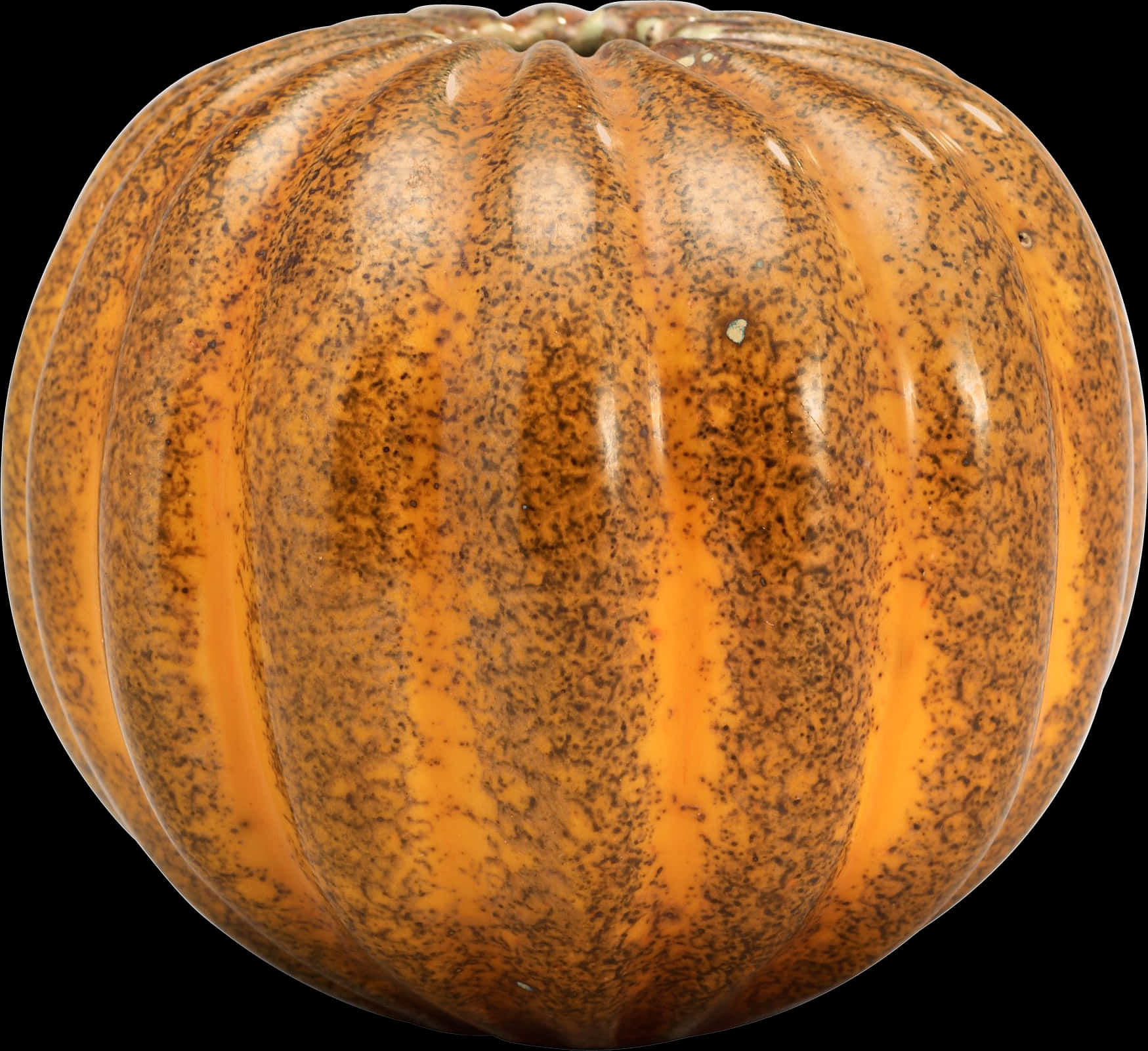 Orange Speckled Pumpkin Isolated PNG Image