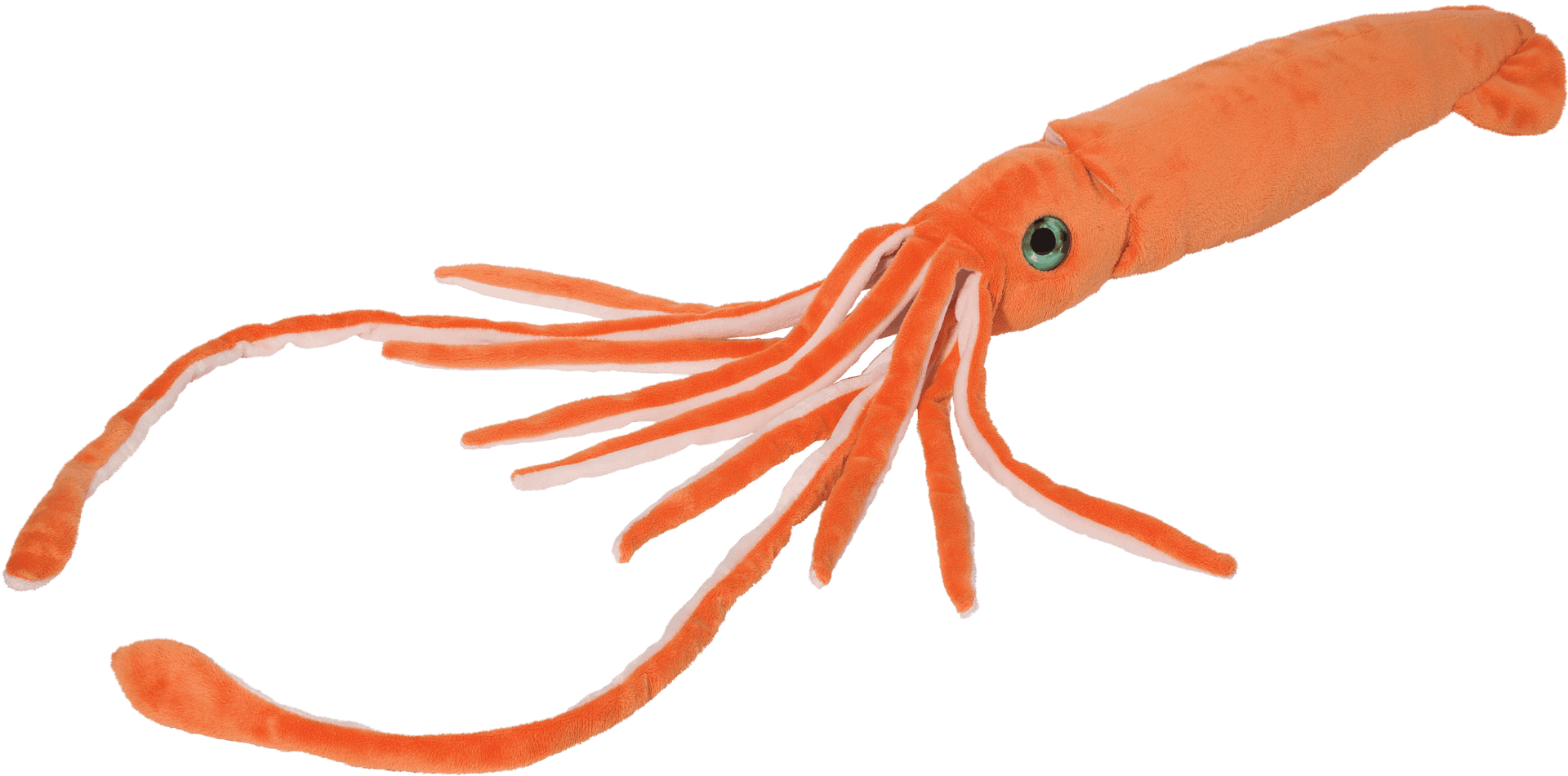 Orange Squid Plush Toy PNG Image