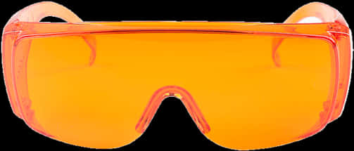 Orange Thug Life Glasses Isolated PNG Image