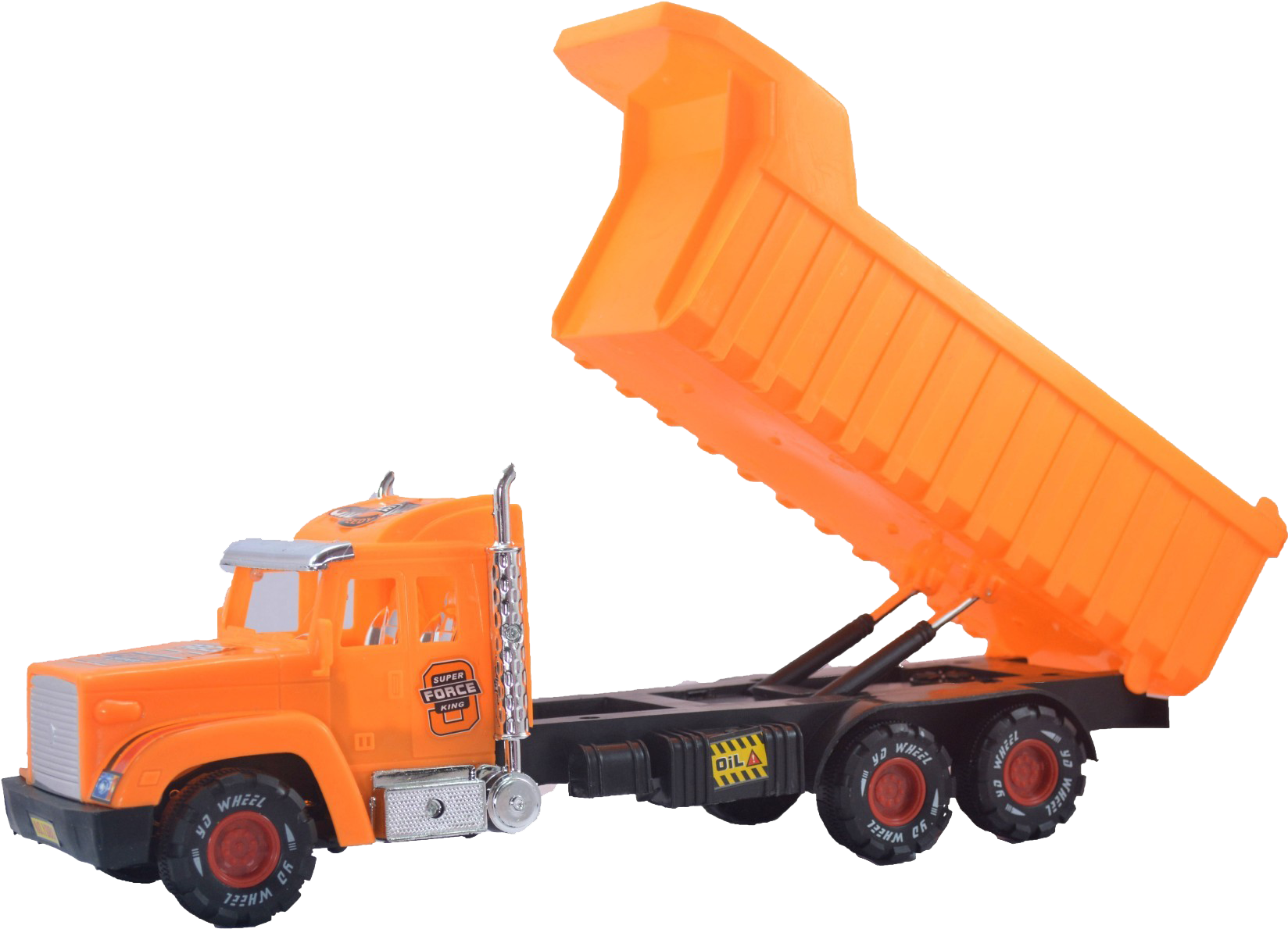 Orange Toy Dump Truck PNG Image