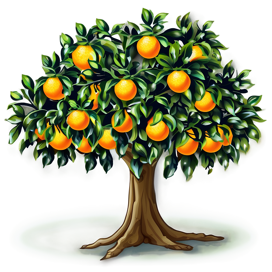 Orange Tree Clipart Png 06132024 PNG Image