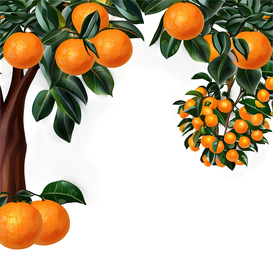 Orange Tree Clipart Png 06132024 PNG Image