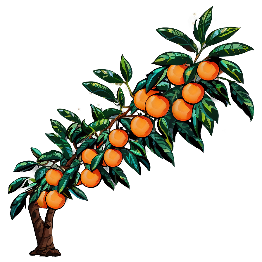 Orange Tree Clipart Png 86 PNG Image