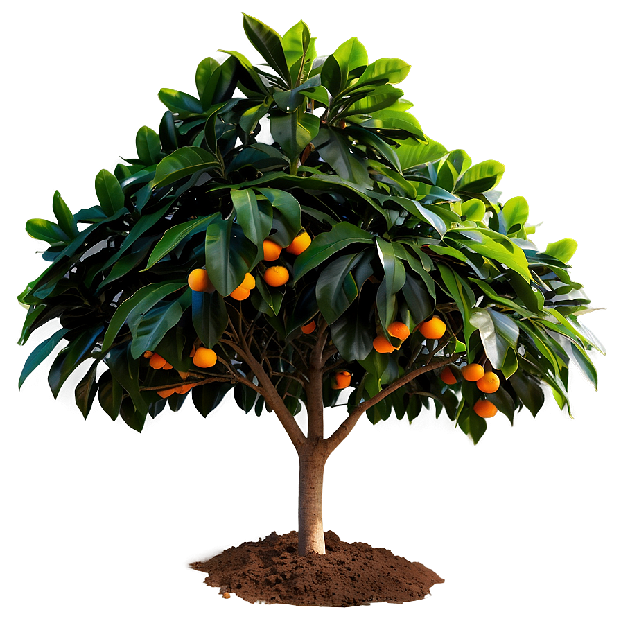 Orange Tree Leaves Png Mje33 PNG Image