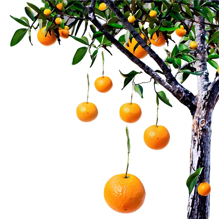 Orange Tree Orchard Png Nut PNG Image