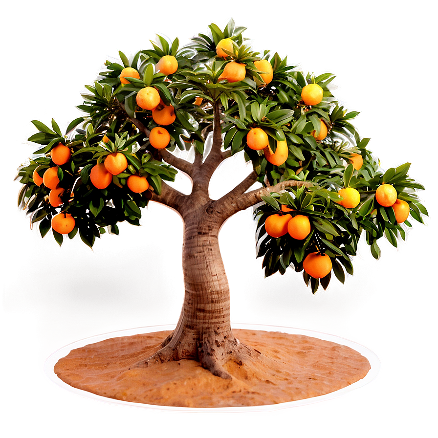 Orange Tree Sunset Png Vdf91 PNG Image