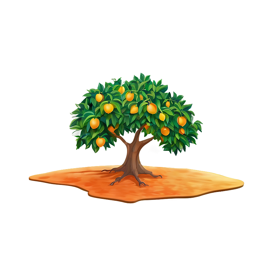 Orange Tree Sunset Png Xhn7 PNG Image