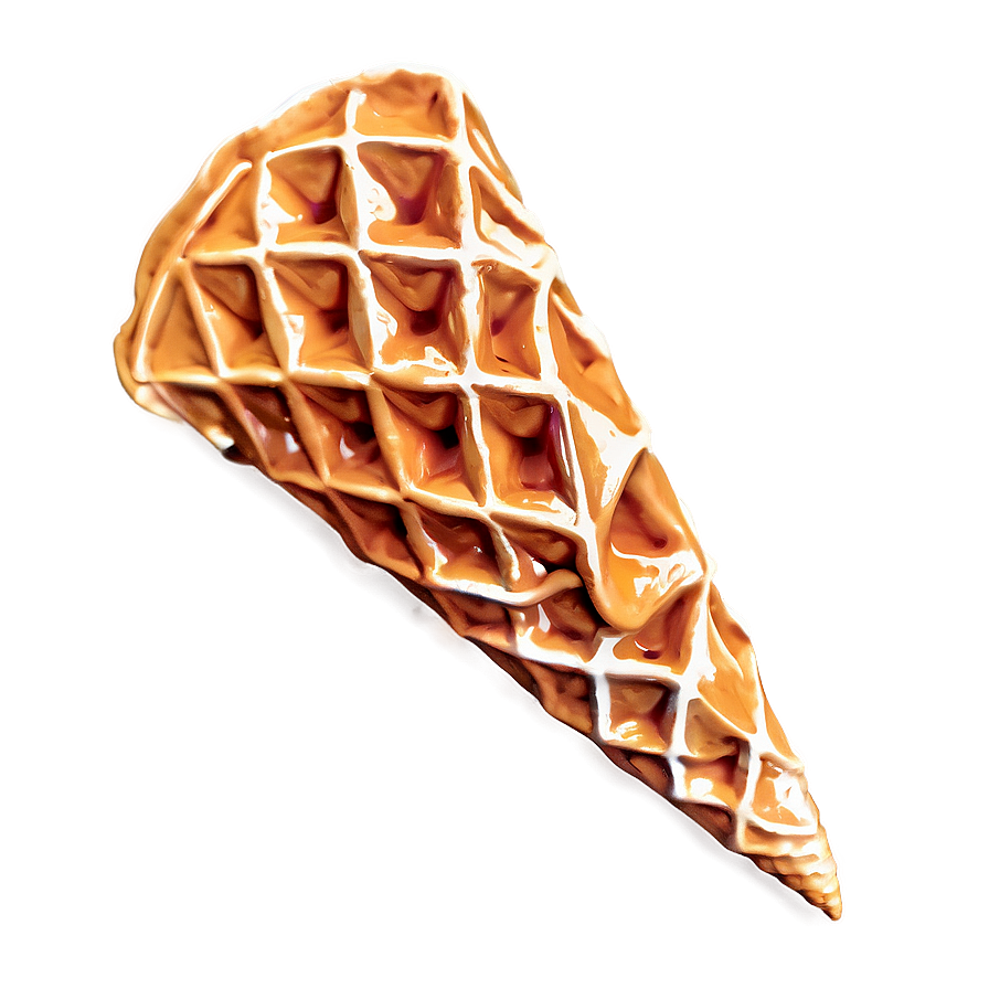 Orange Waffle Cone Png 06282024 PNG Image