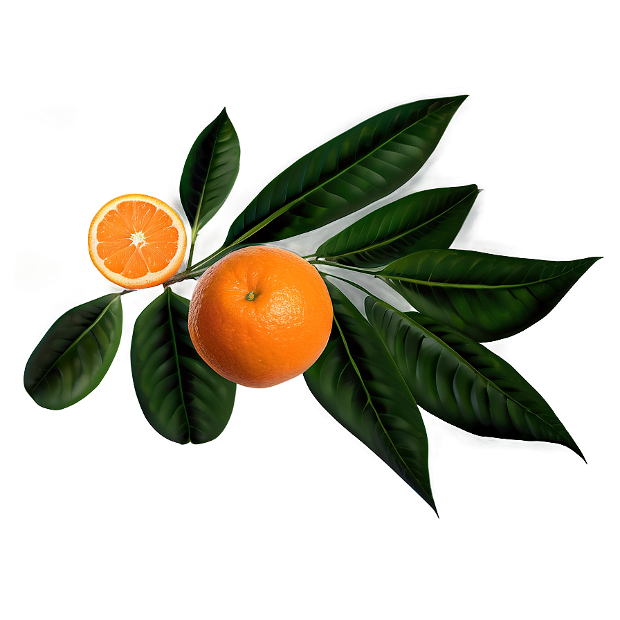 Oranges And Leaves Png 06112024 PNG Image