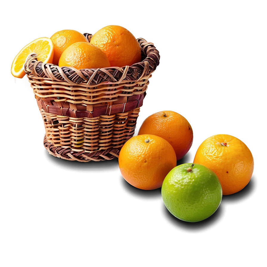 Oranges Basket Png 54 PNG Image