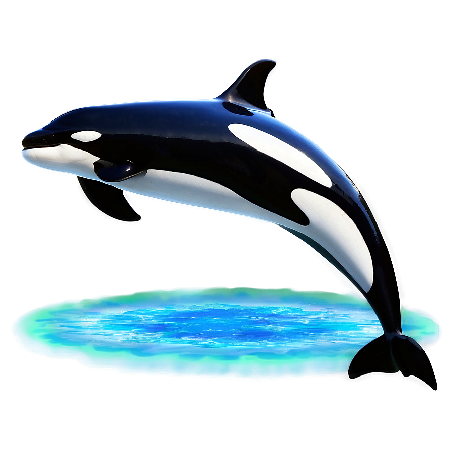 Orca With Aurora Png Jih PNG Image