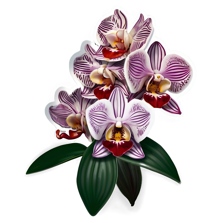 Orchid Sticker Image Png Mcd23 PNG Image