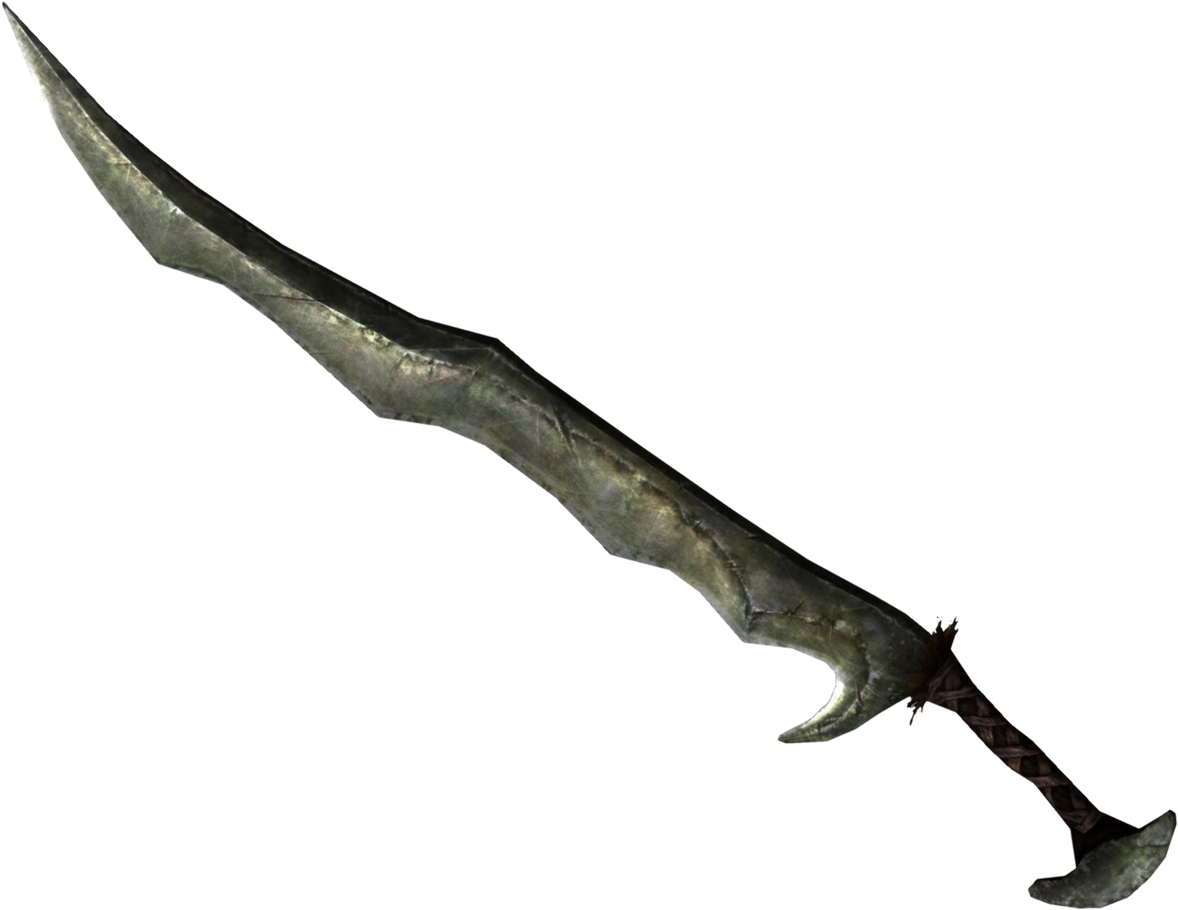 Orcish Curved Sword PNG Image