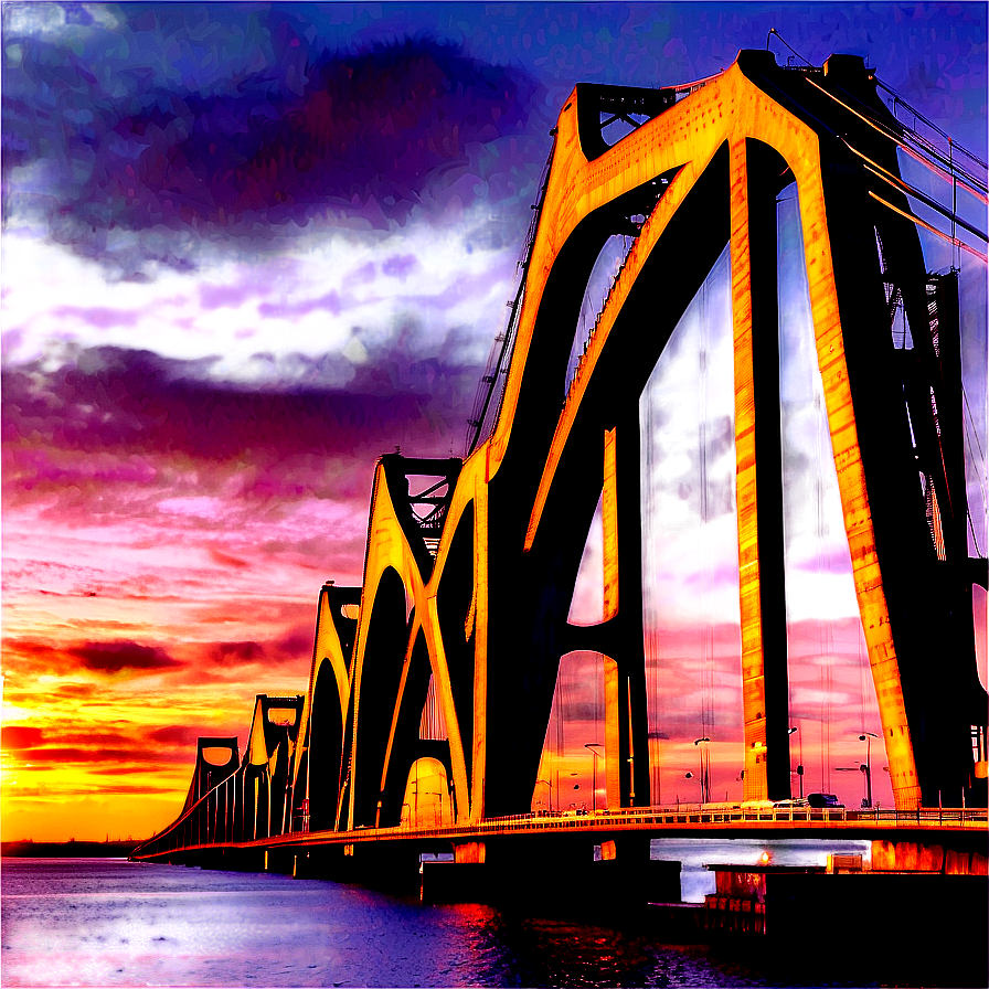 Oresund Bridge Sunset Png 11 PNG Image