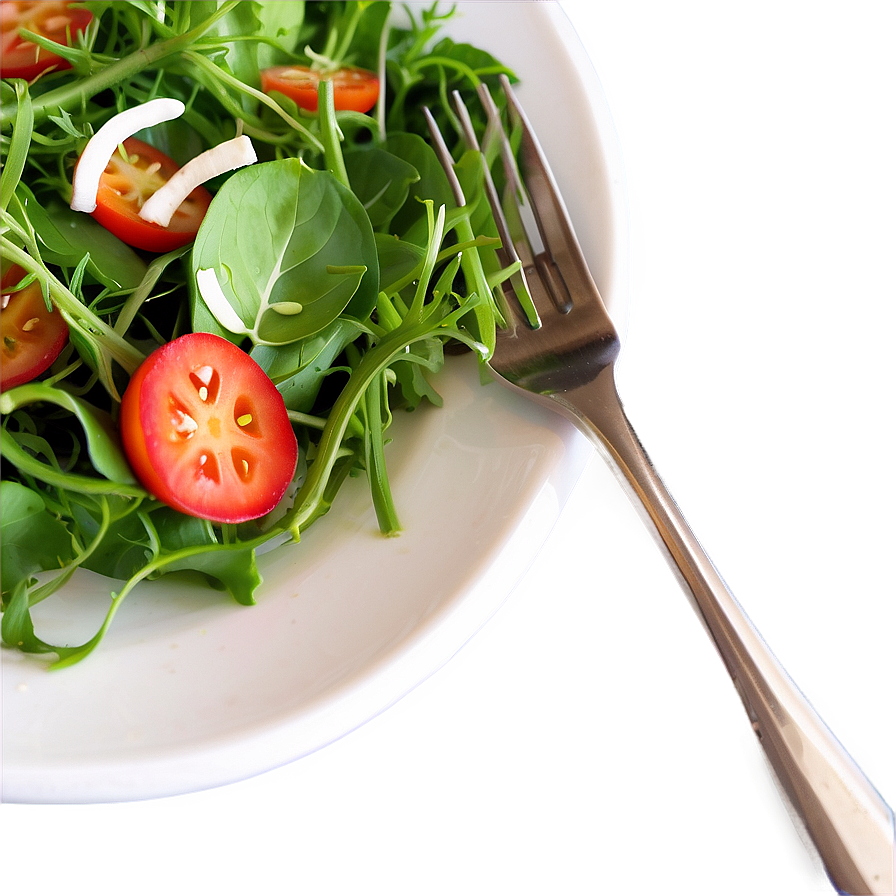 Organic Arugula Salad Png 2 PNG Image