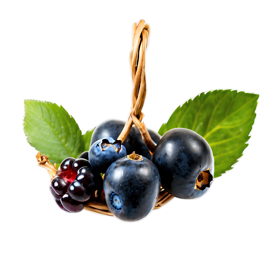 Organic Berries Basket Png 91 PNG Image