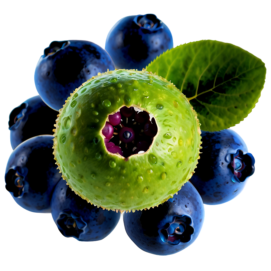 Organic Blueberry Cluster Png Ysw PNG Image