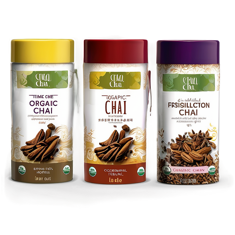 Organic Chai Collection Png Ljp64 PNG Image