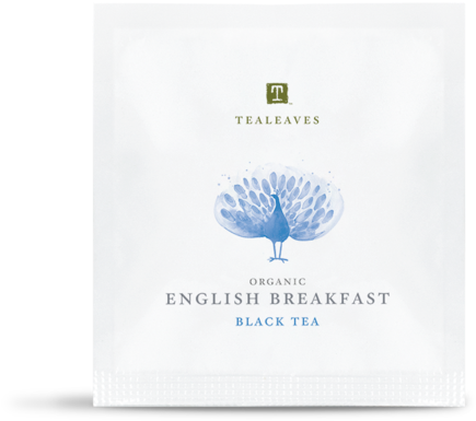 Organic English Breakfast Black Tea Package PNG Image