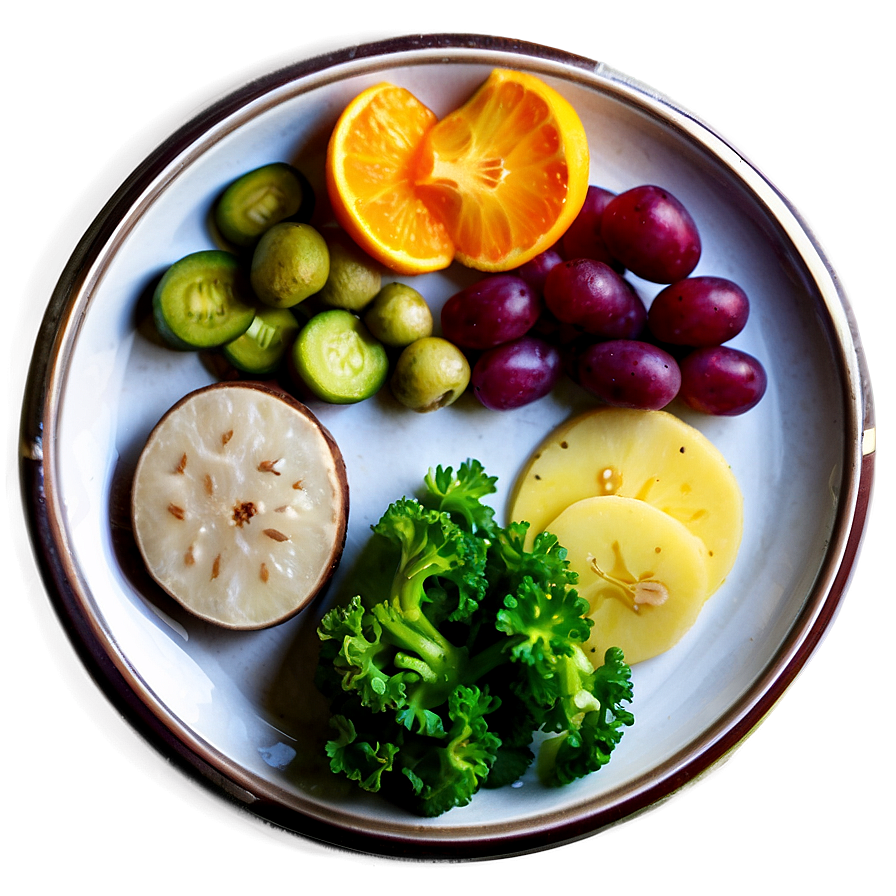 Organic Food Plate Png 38 PNG Image