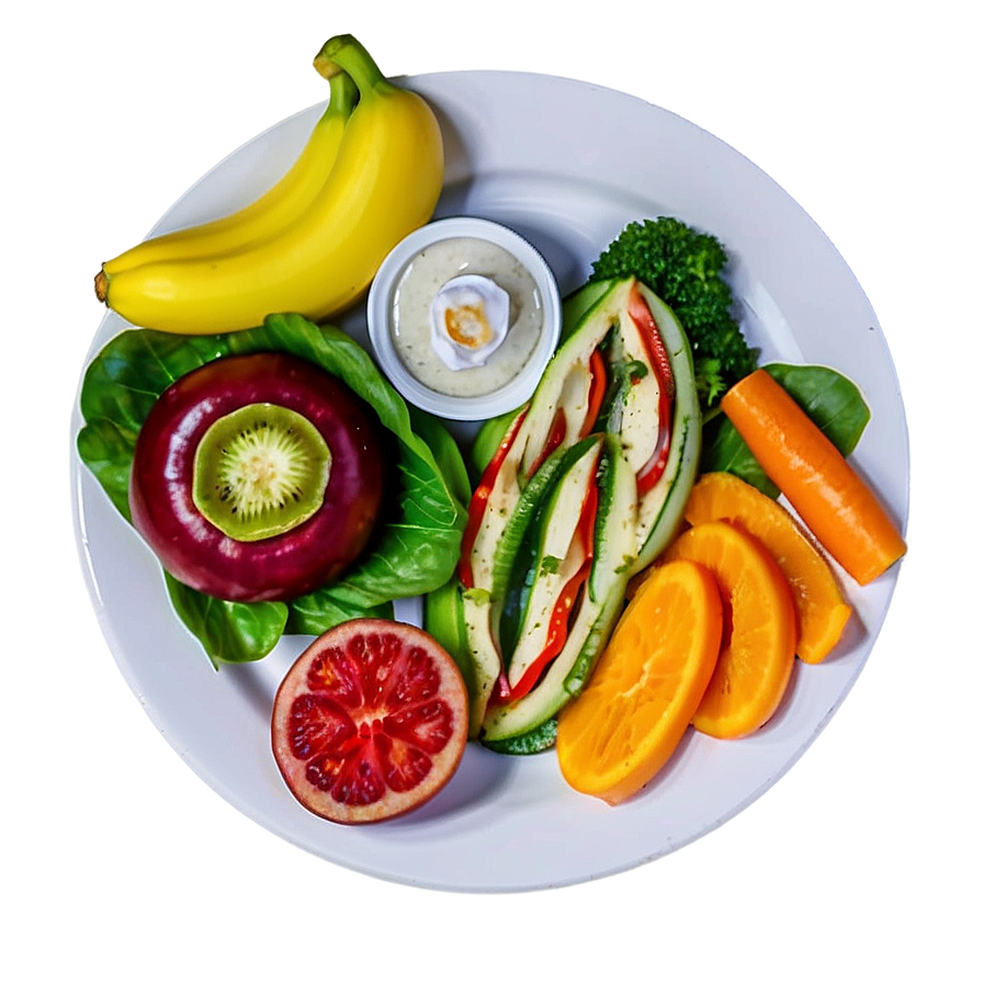 Organic Food Plate Png 69 PNG Image