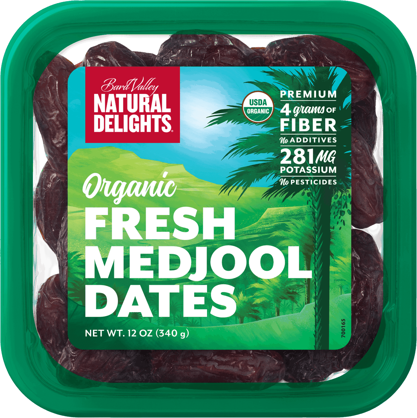 Organic Fresh Medjool Dates Packaging PNG Image