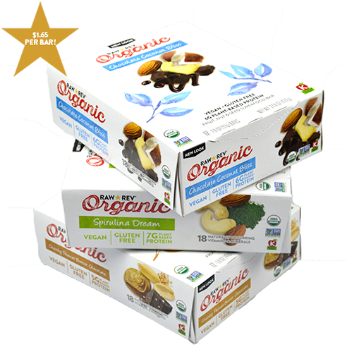 Organic Protein Bars Stacked PNG Image