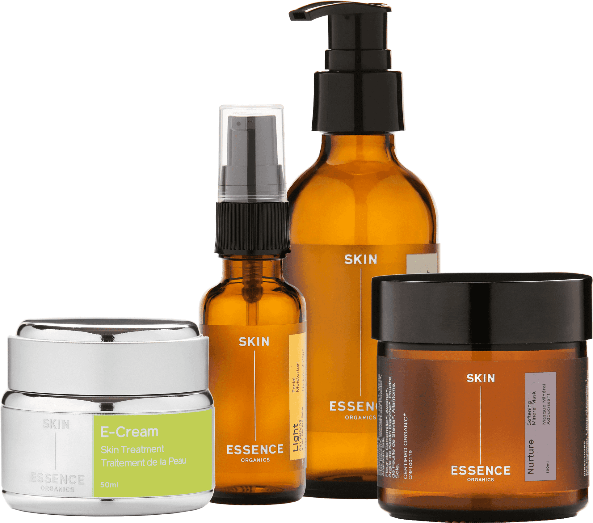 Organic Skincare Products Collection PNG Image