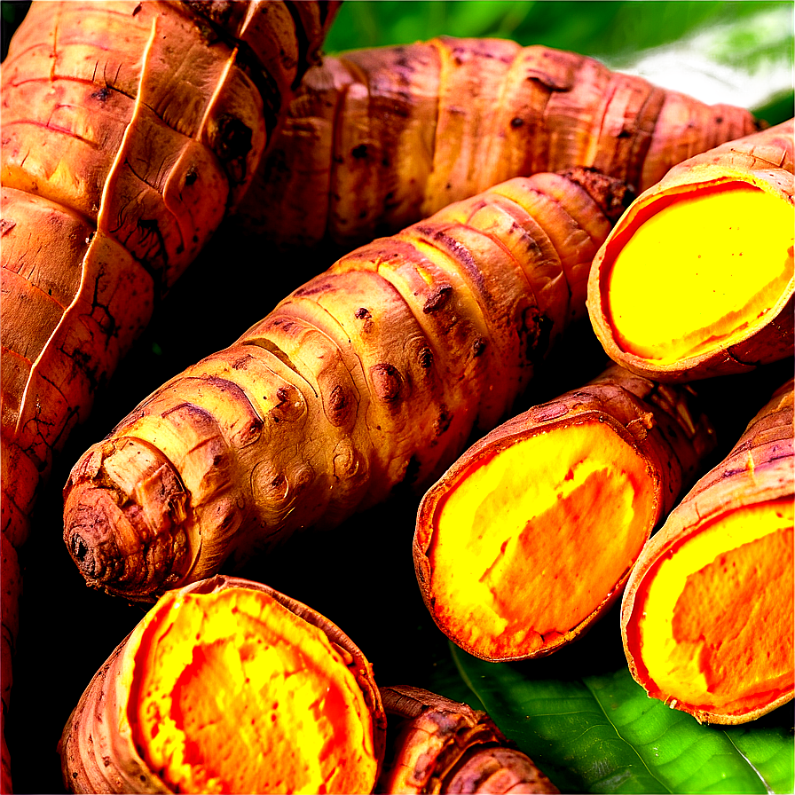 Organic Turmeric Root Png Uiw PNG Image