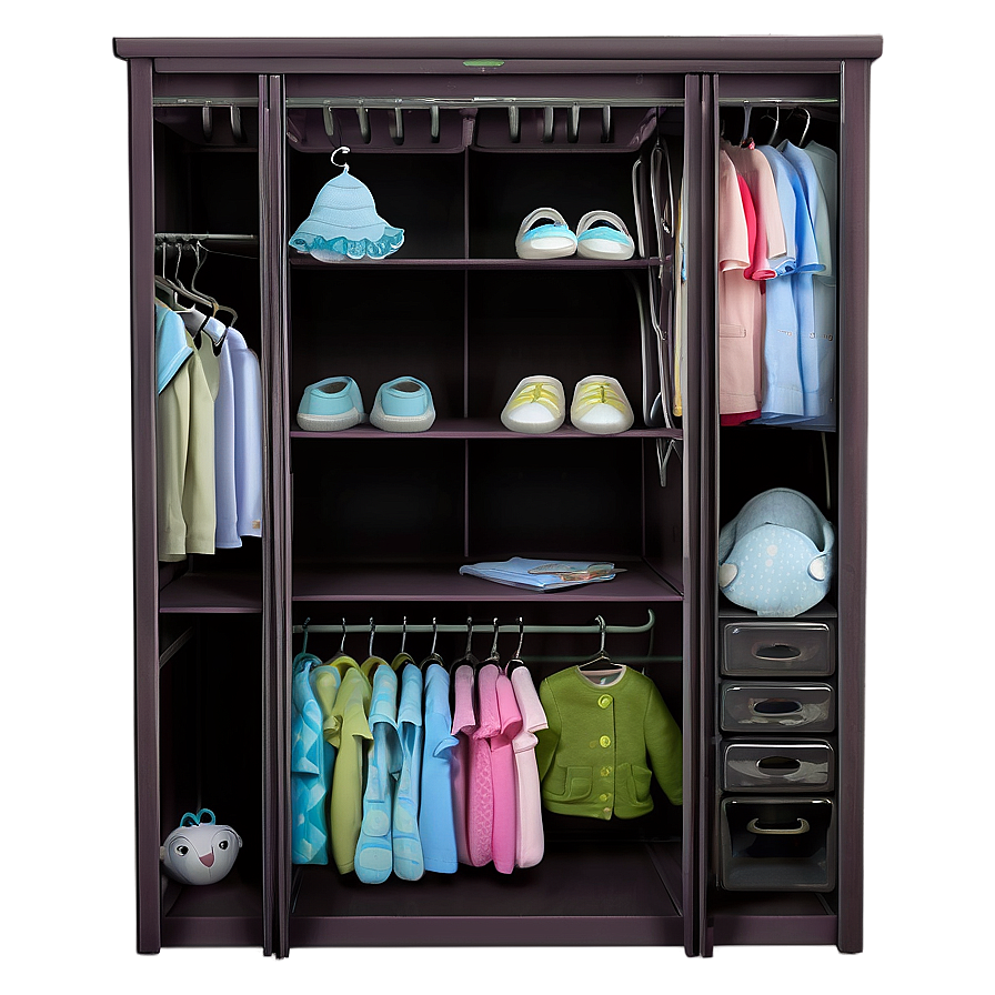 Organized Baby Nursery Closet Png 06212024 PNG Image