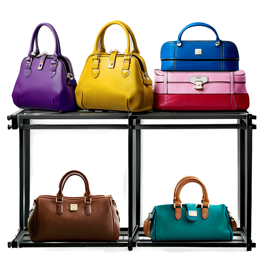 Organized Handbag Shelf Png Myw PNG Image