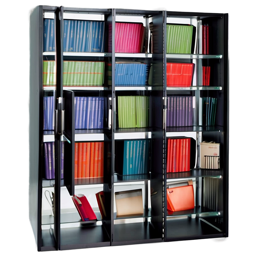 Organized Photo Albums Cabinet Png Imf PNG Image