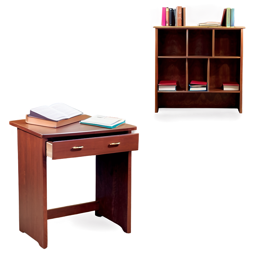 Organized Study Table Png 30 PNG Image