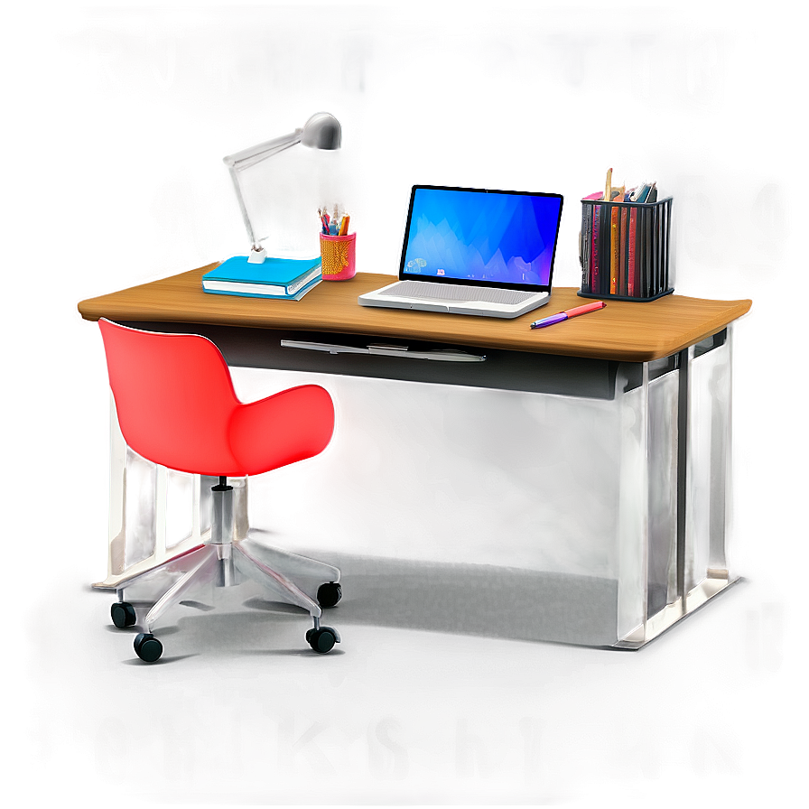 Organized Study Table Png Rha35 PNG Image